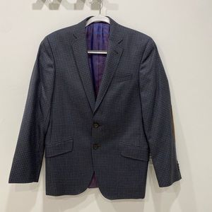 Ted Baker London Check Wool Blazer Coat